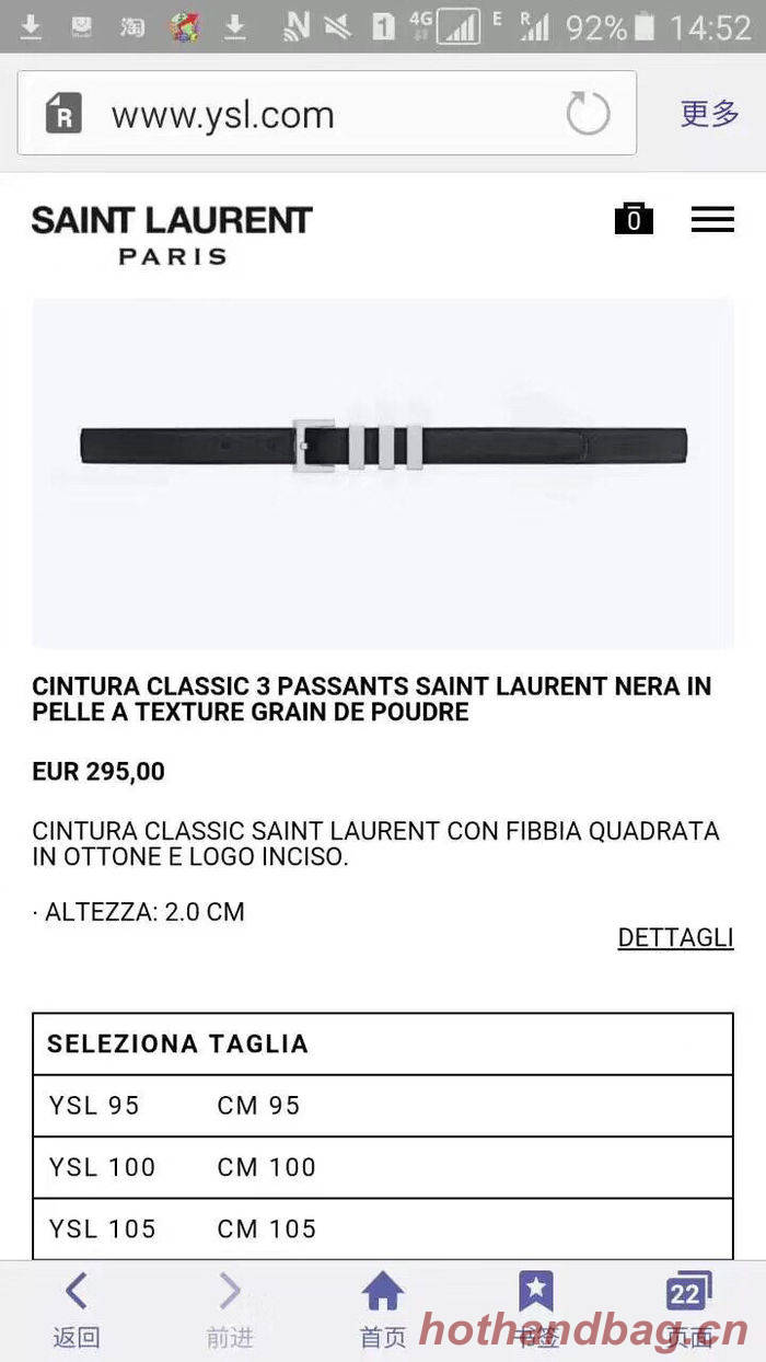 Yves saint Laurent Belt SLB00029 Yves saint Laurent Belt SLB00029